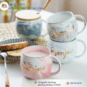 Ly Gốm Thủ Công "Nắng Hạ Ban Mai"