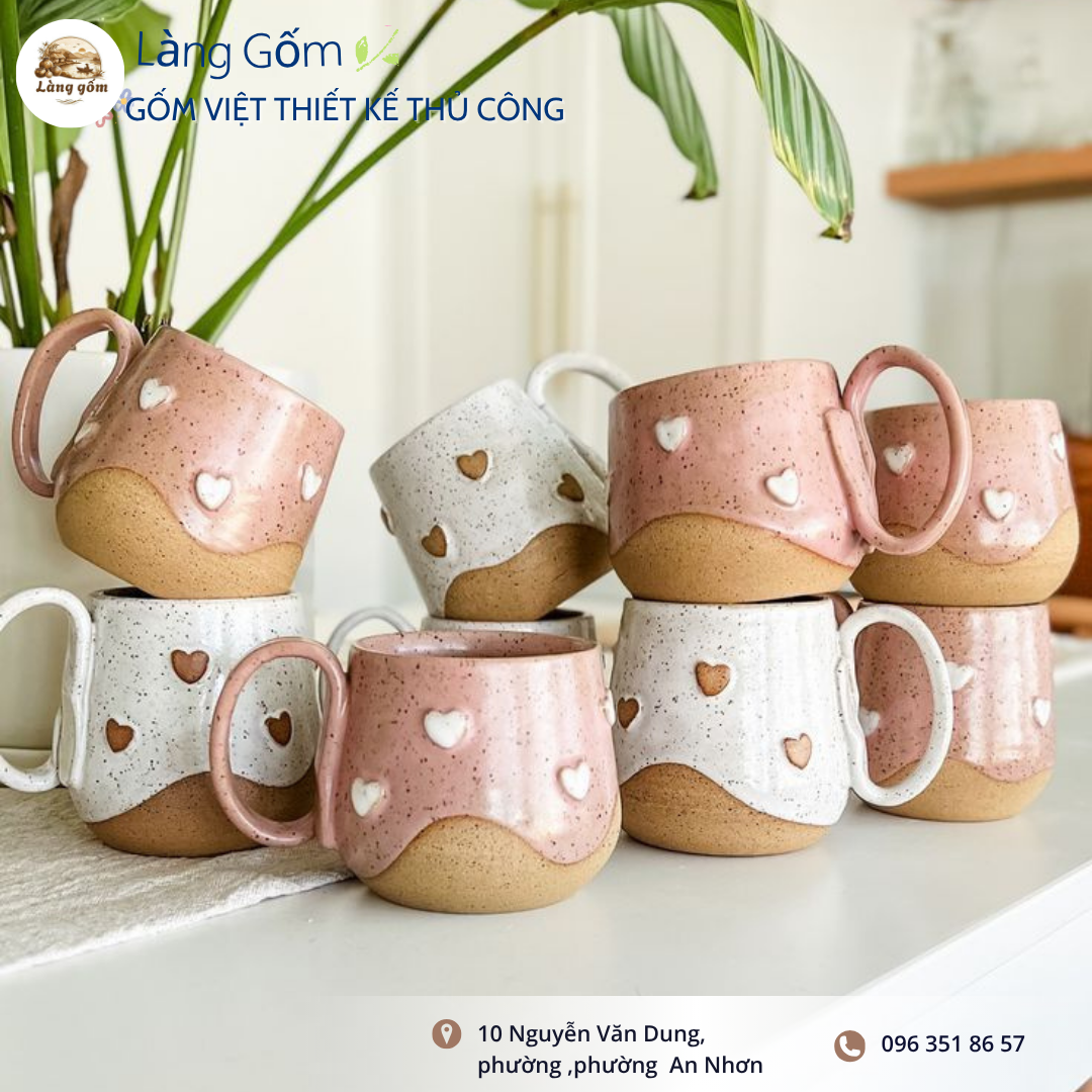 Ly Gốm Thủ Công "Nắng Hạ Ban Mai" - Ảnh 4