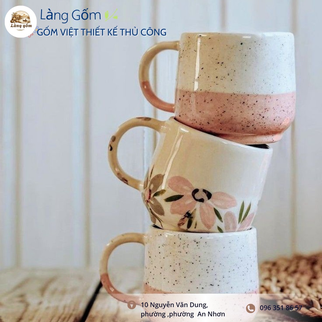 Ly Gốm Thủ Công "Nắng Hạ Ban Mai" - Ảnh 3