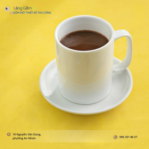 Ca sứ cao quai vuông 360ml